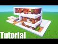 Minecraft Tutorial: How To Make A Modern House 15 "2020 Tutorial"