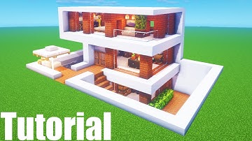 Minecraft Tutorial: How To Make A Modern House 15 "2020 Tutorial"
