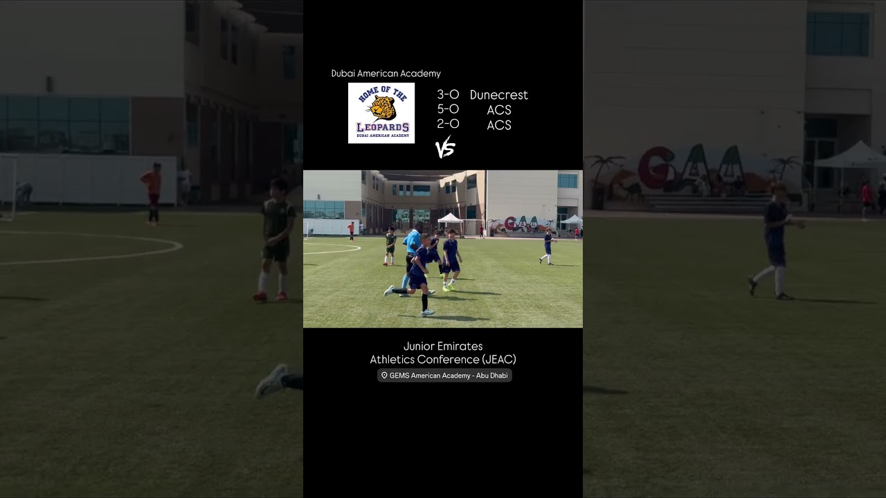 Junior Emirates Athletics Conference 2025 | Soccer | Football |DAA | Mateo Agopian