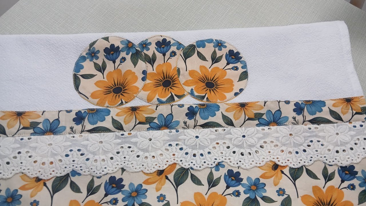 Barrado em pano de prato, com dicas de acabamento 