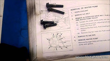 YotaMD.com - MK3 Supra Water Pump Install Tip