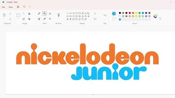 How to draw a Nickelodeon Junior logo using MS Paint | How to draw on your computer