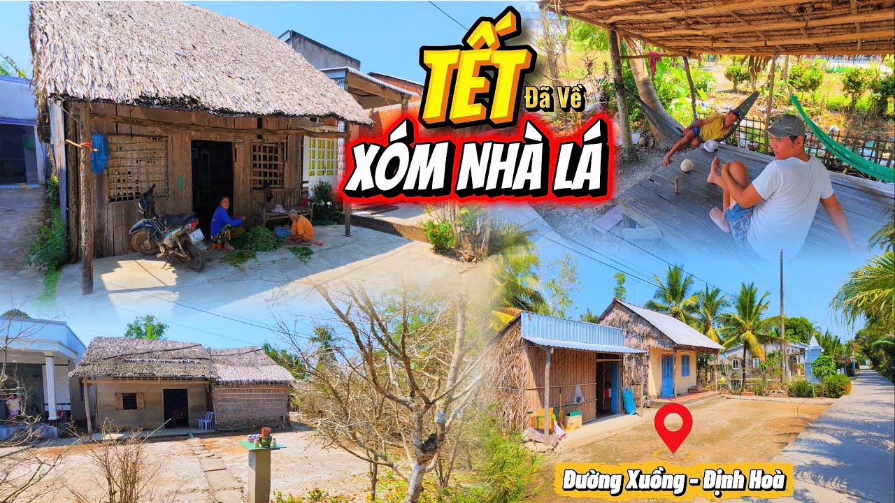 Đi Lạc Vào Miền Quê Yên Tĩnh, Có Rất Nhiều Mái Nhà Lá Cũ, Những Ngày Cận Tết 2026