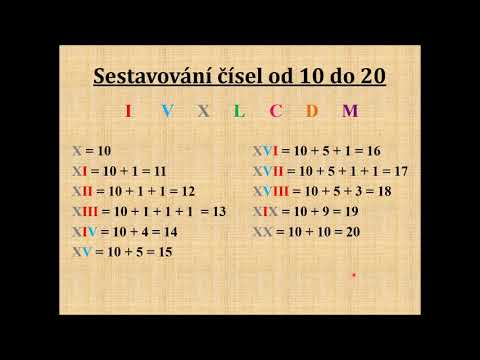 Video: Čo znamená xix rímskymi číslicami?