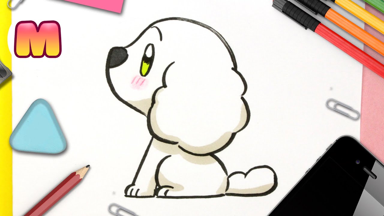 Como Dibujar Un Perro Kawaii Dibujos Faciles Kawaii Aprende A