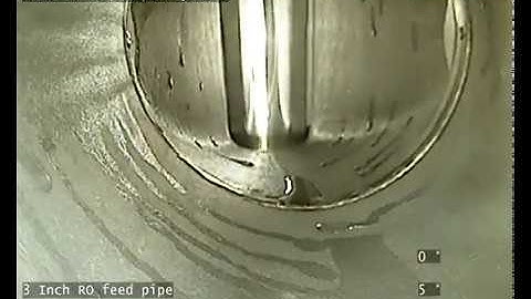 Feed Pipe Weld Inspection by RIEZLER Push Camera