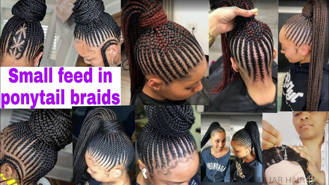 40 Ideas of FeedIn Braids That Are Trendy Right Now  Hair Adviser  Feed  in braids ponytail Feed in braids hairstyles Braided ponytail hairstyles