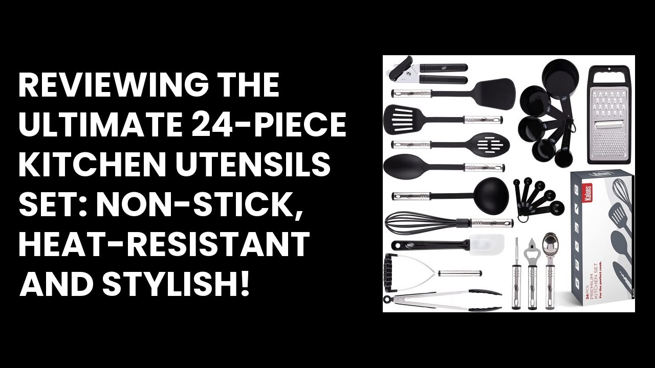 Kitchen Utensil Set 24 Nylon and Stainless Steel Utensil Set, Non-Stick and  Heat Resistant Cooking Utensils Set, Best Kitchen Tools, Useful Pots and  Pans Accessories and Kitchen Gadgets 