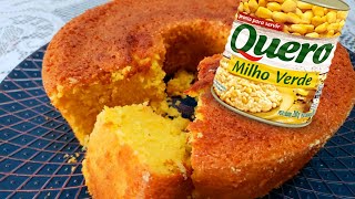 BOLO DE MILHO DE LATINHA - FÁCIL, RÁPIDO E DELICIOSO - CAKE AND CORN - CADERNO DE RECEITAS DA MARIA