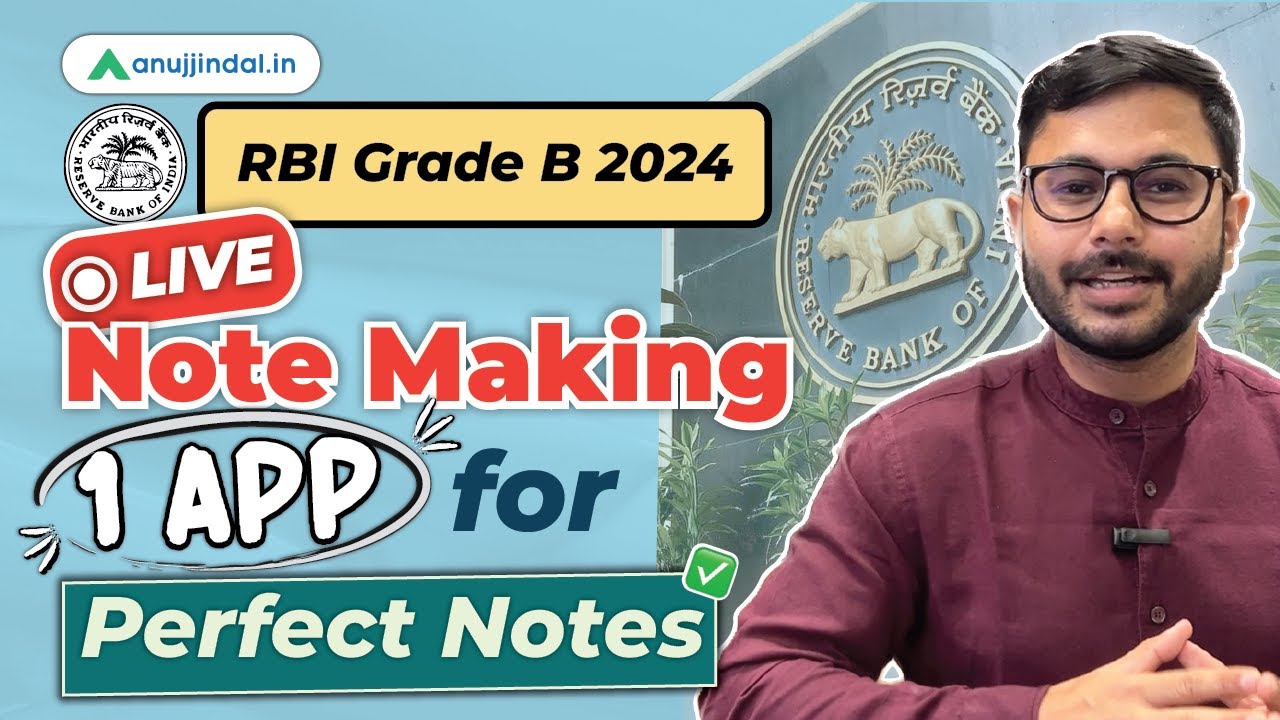 Note Making Rbi RBI Grade B 2024 Notification | Note Making Strategy for RBI Grade B ...