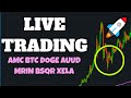 🔴🔥LIVE Day Trading Stocks + MMAT Dogecoin & BTC Crypto! AMC GME Penny Stocks ES Futures GOVX MRIN