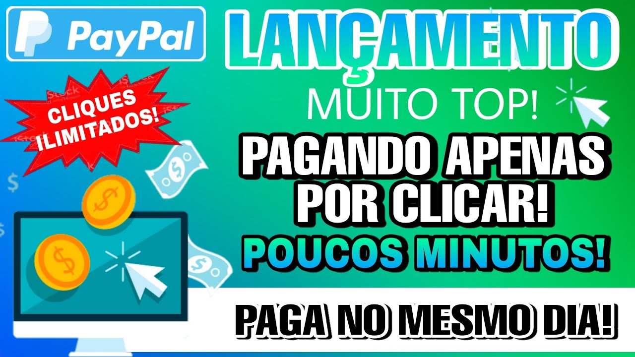 NOVO! CLIQUE E GANHE | PAGANDO APENAS POR (CLICAR) NA TELA DO CELULAR! SAQUE AINDA HOJE EM MINUTOS✔️