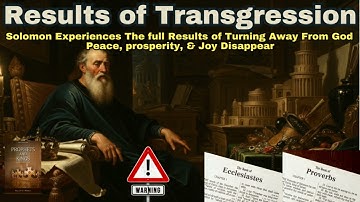 Prophets & Kings | Ch4 | Results of Transgression | Apostasy - Sin - Disobedience - National Decay