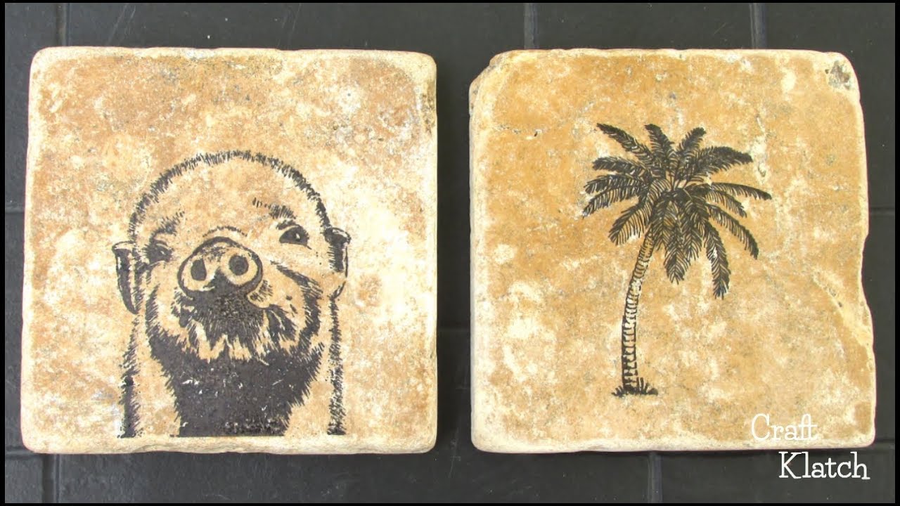 Easy Stamped Stone Coasters | Another Coaster Friday | Craft Klatch ...
