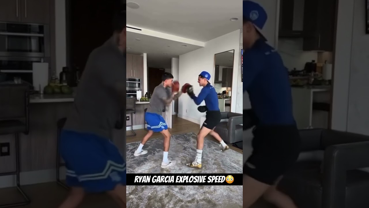 Ryan Garcia Shows Off EXPLOSIVE Speed On Pads!🥊🔥 