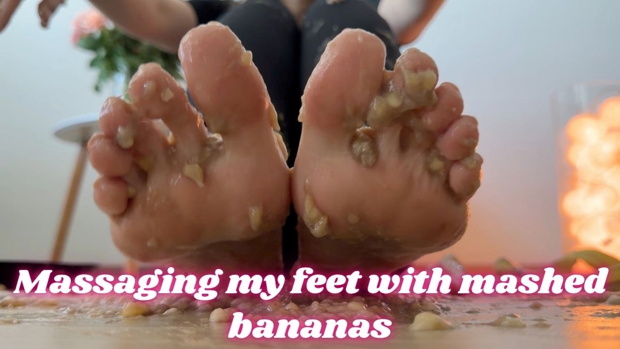 Massaging My Feet With Mashed Bananas ASMR - YouTube