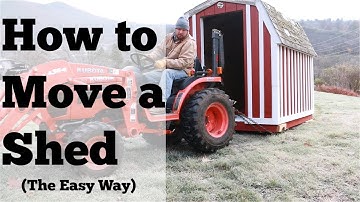 How to Move a Shed (The Easy Way) Long Distances-No Rollers or Pipe Required