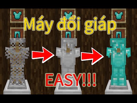 Video CÁCH BUILD MÁY ĐỔI GIÁP CỰC ĐƠN GIẢN TRONG MINECRAFT!! - youtube