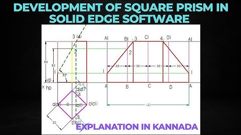 Development of Square Prism in Solid edge software 2024 #development #squreprism #solidedge