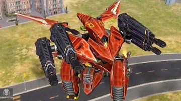 Powerful Flying Red Robot With Built In Scourge Weapon | Ao-Qin | Test Server 4.7