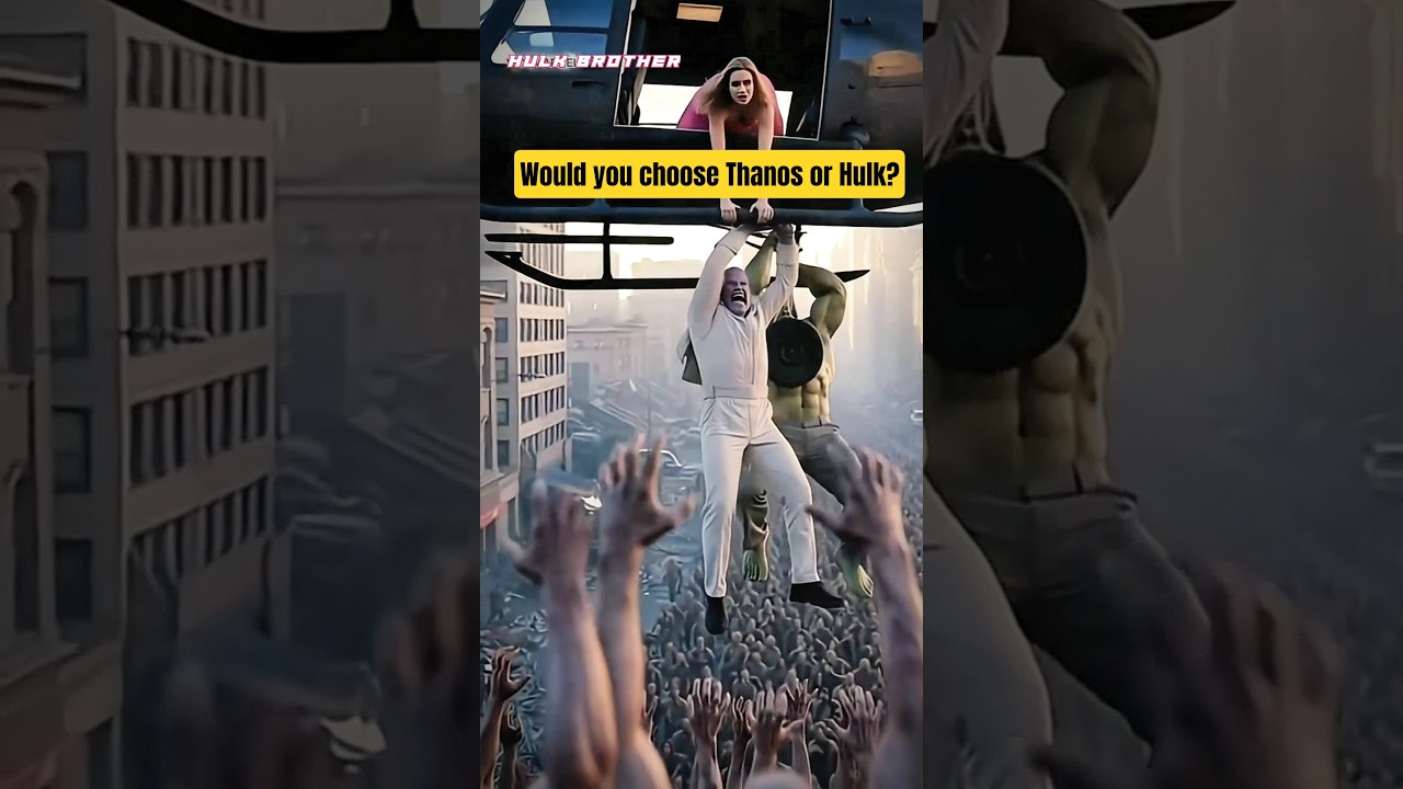 Would you choose Thanos or Hulk?🟣💚