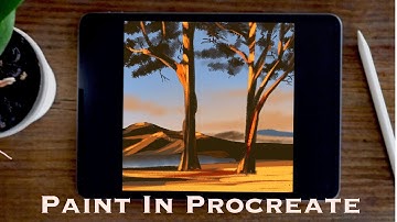 How to Draw Sunlight on Trees in Procreate Tutorial | Paint with Basic Brushes| The ProArt