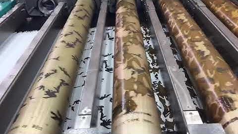 8 colors rotary screen printing machine camouflage color