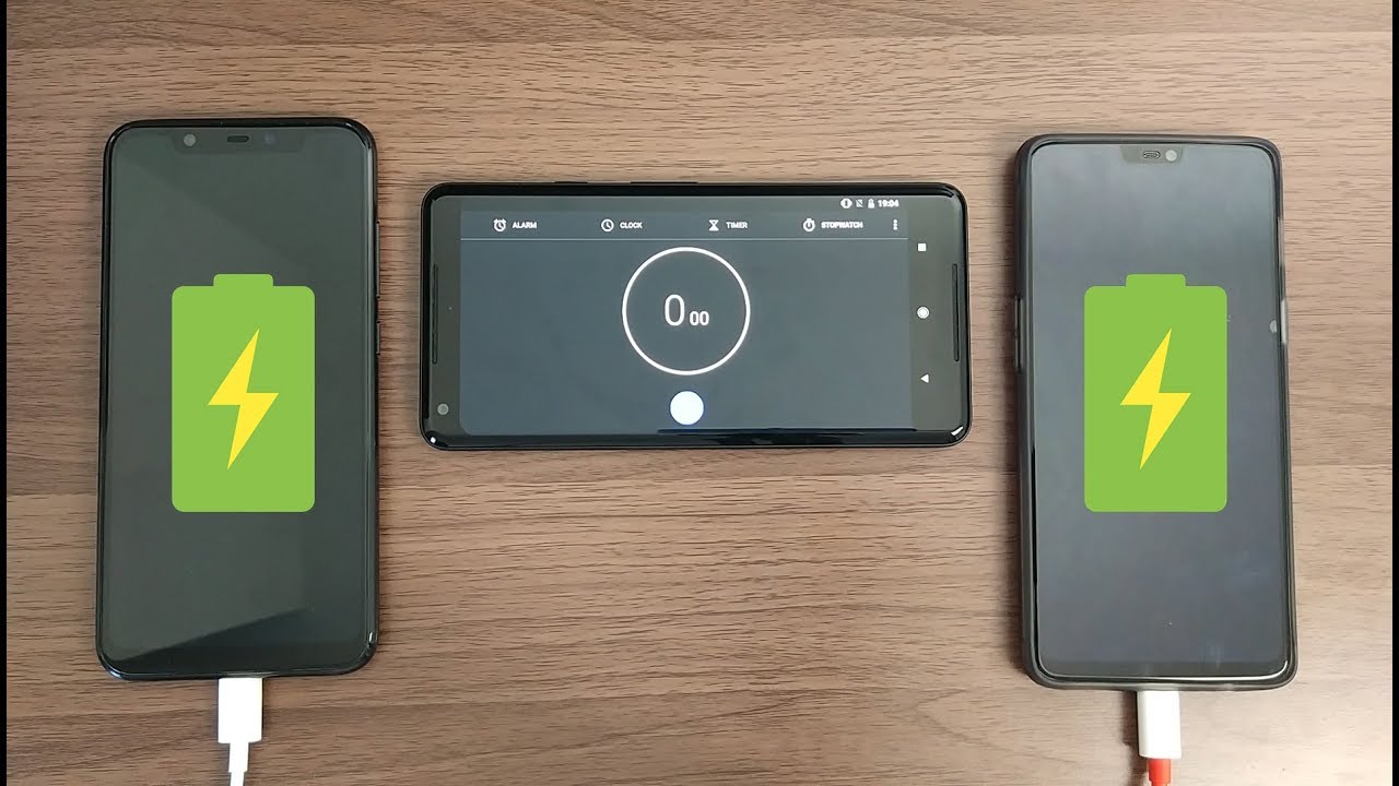 Xiaomi Mi 8 vs OnePlus 6: Battery Charge Test