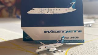 (TINY!) Gemini Jets 1:400 WestJet Saab 340 MODEL REVIEW! 