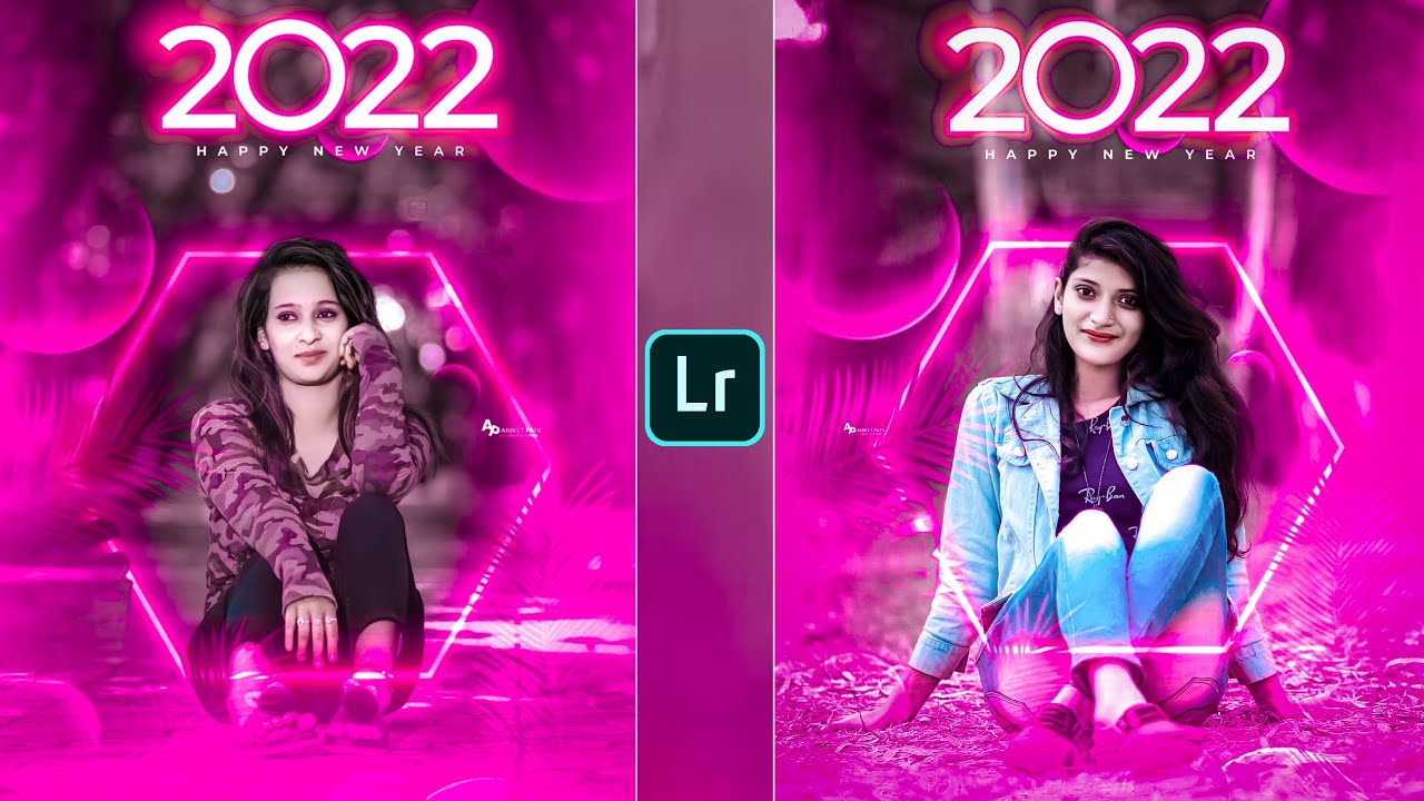 Happy New year photo editing Lightroom | 2022 photo editing | Lightroom editing  background change - YouTube