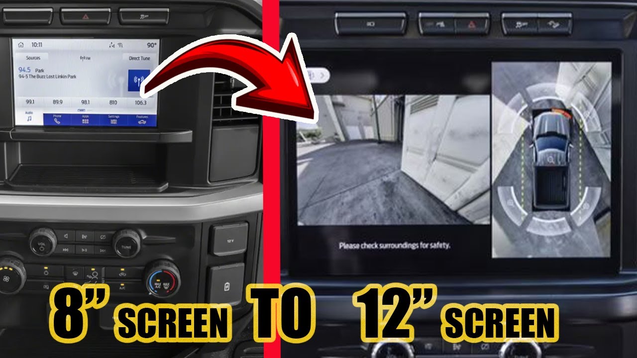 2023 and UP Ford F-250 8 to 12 inch Screen OEM UPGRADE. PLUG and PLAY!