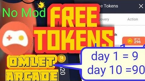 How to get Omlet tokens for free..#1M special video..#beast