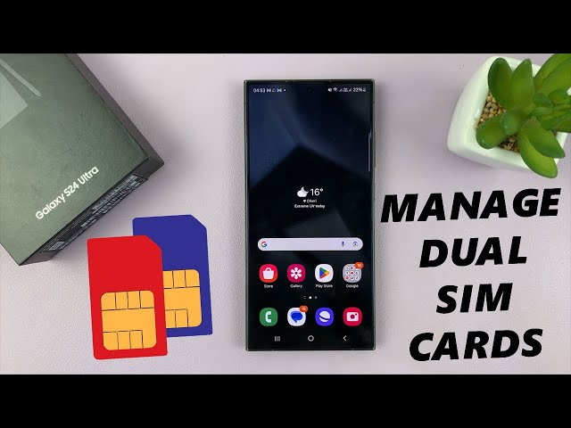 Samsung Galaxy S24 / S24 Ultra: How To Manage Dual SIM Cards - YouTube