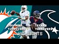 All Turnovers from Dolphins vs Texas (Most this Season) | NFL 2021 Highlights