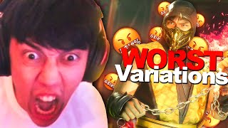 I RAGED Using The WORST Variations on Mortal Kombat 11!