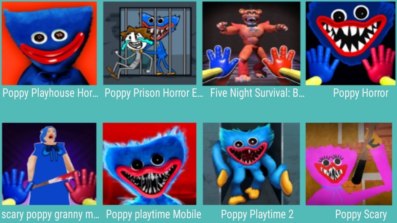 Poppy Playhouse Horror,FiveNight Survival,Poppy Horror,Scary Granny,Poppy Playtime,Poppy