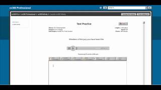 ev360 Infinity - Text Practice Demonstration