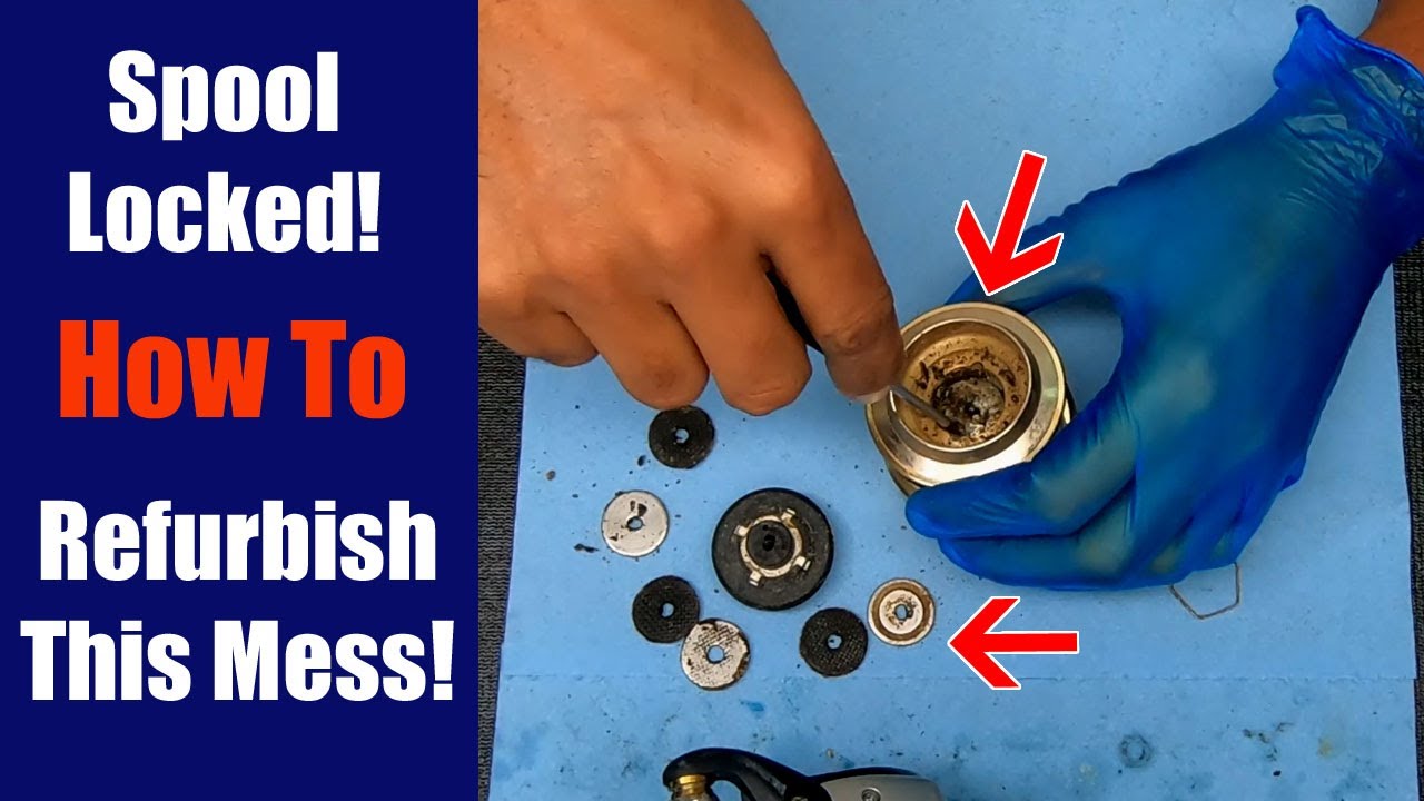 Spool Locked! How To Refurbish - Fishing Reel Repair 