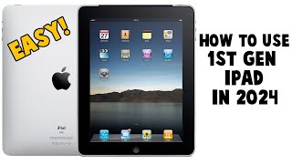 Using a First Gen Apple iPad in 2024   iPad 1st Gen OVER 10 Years On... How to Use? Review / Tips