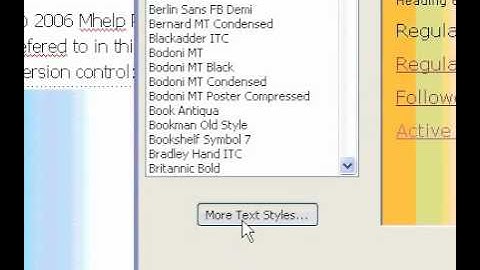 Microsoft Office FrontPage 2003 Change the styles used in a theme
