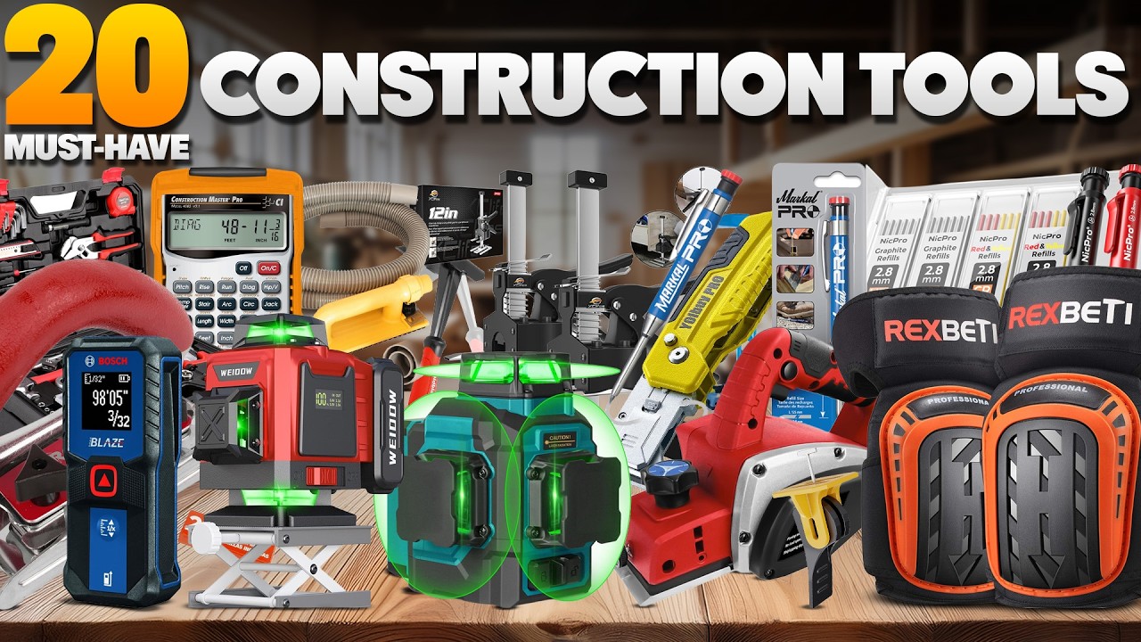 20 Must Have Construction Tools on Amazon You Need This! - YouTube