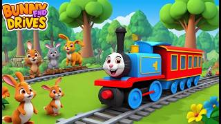 Le Lapin Conduit Un Min Train Jusqu Au M