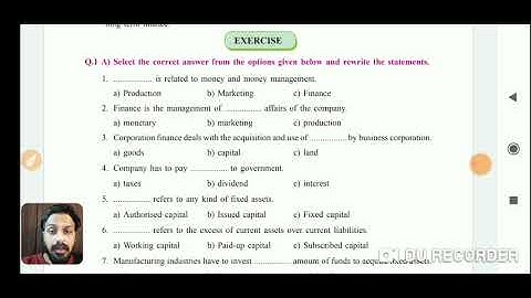 S.P chapter 1 corporate finance