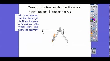 Construct Segment and Perpendicular Bisector