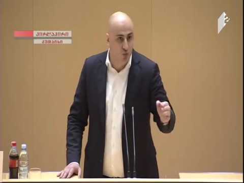 ნიკა მელიას სიტყვით გამოსვლა პარლამენტში