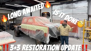 Restored 3+3 Crew Cab Squarebody Restoration Update! Restoring a beautiful truck amazing Paint