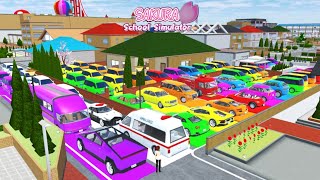 ALL RAINBOW SUPER CARS COLLECTION AT LITTLE BOY HOME| SAKURA SCHOOL SIMULATOR | #part-540