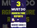 3 Top 3 Agriculture Reports for NABARD Grade A 📊