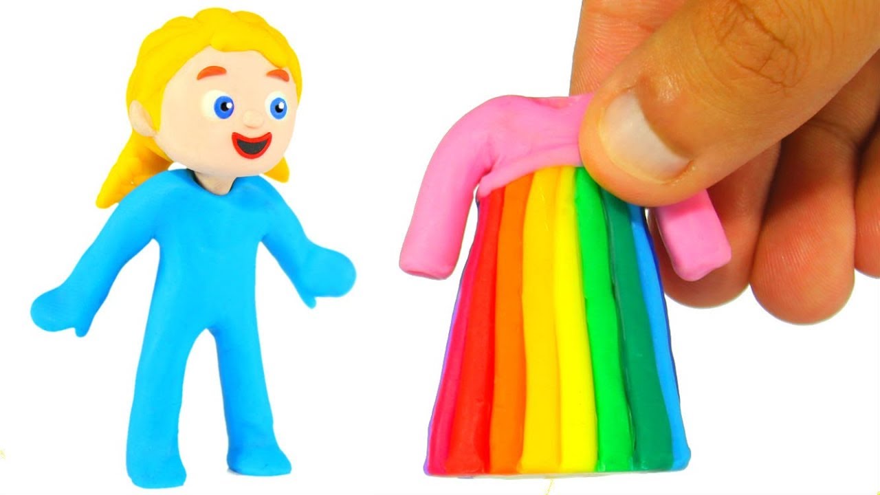 ⁣LITTLE PRINCESS NEW RAINBOW COLOR DRESS ❤ SUPERHERO BABIES PLAY DOH CARTOONS FOR KIDS