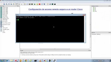 Configuración de acceso remoto seguro con ssh con un router cisco